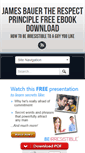 Mobile Screenshot of jamesbauertherespectprinciplefreeebookdownload.com